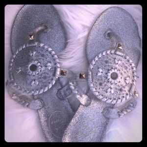Size 7 Glitter Jack Rogers sandals